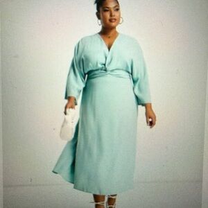 ASOS Mint Green Long Sleeve Dress